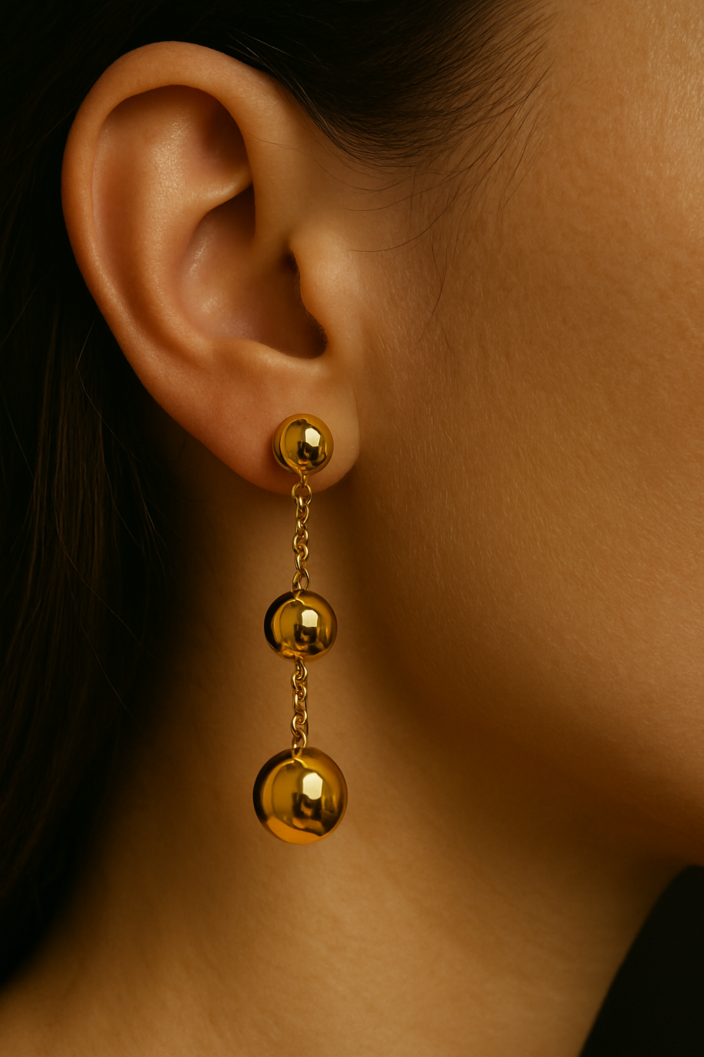 Gold Drop Earrings