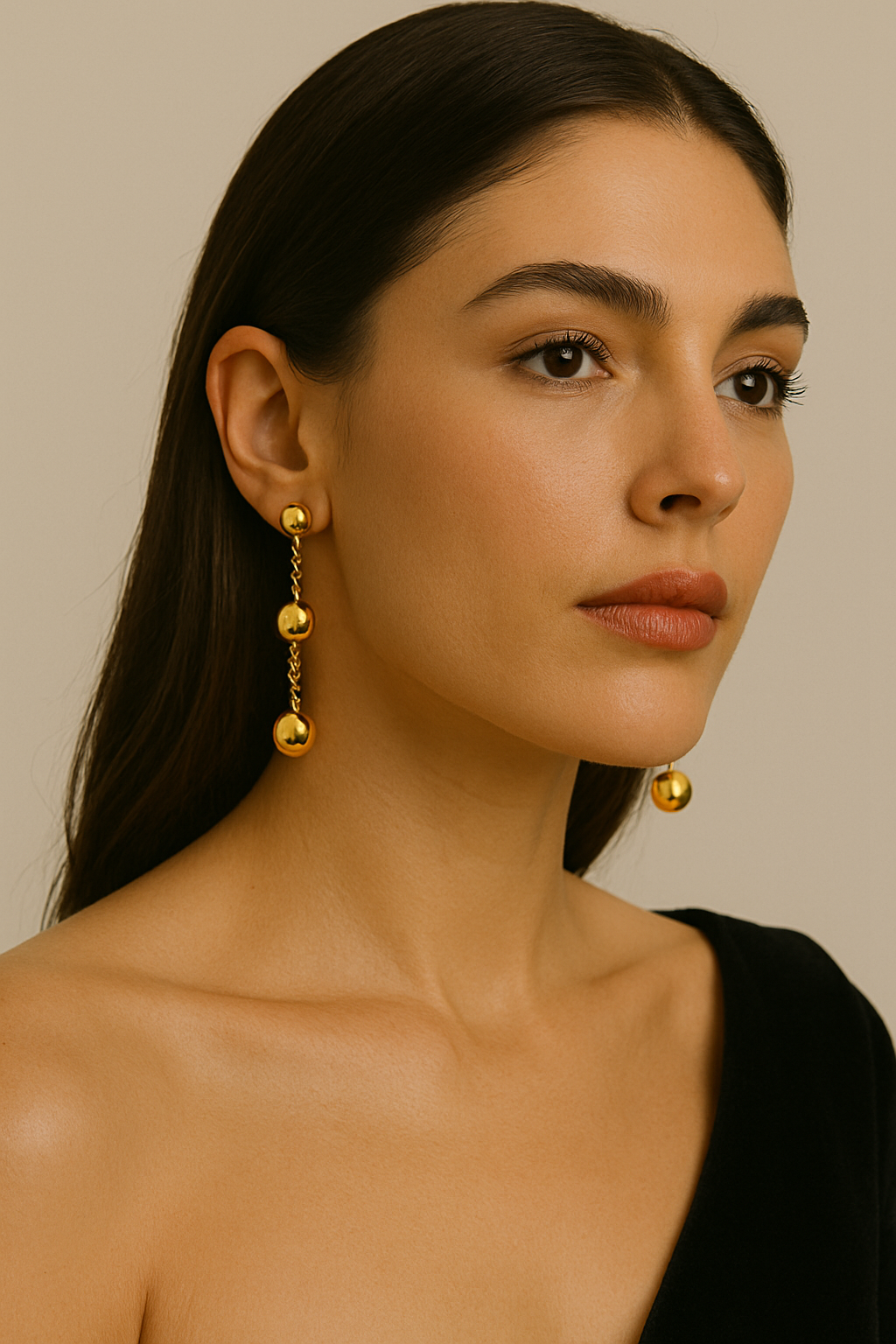 Gold Drop Earrings
