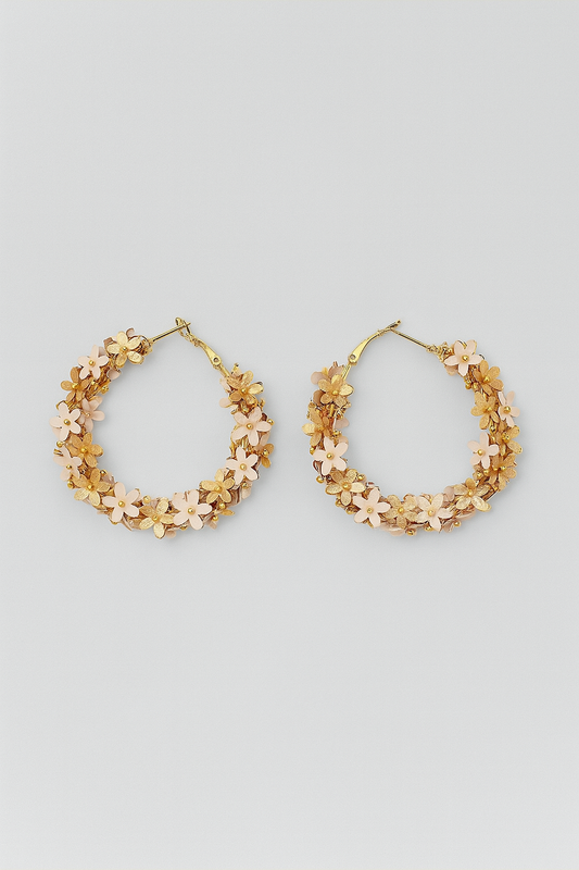 Blush Bloom Floral Hoop