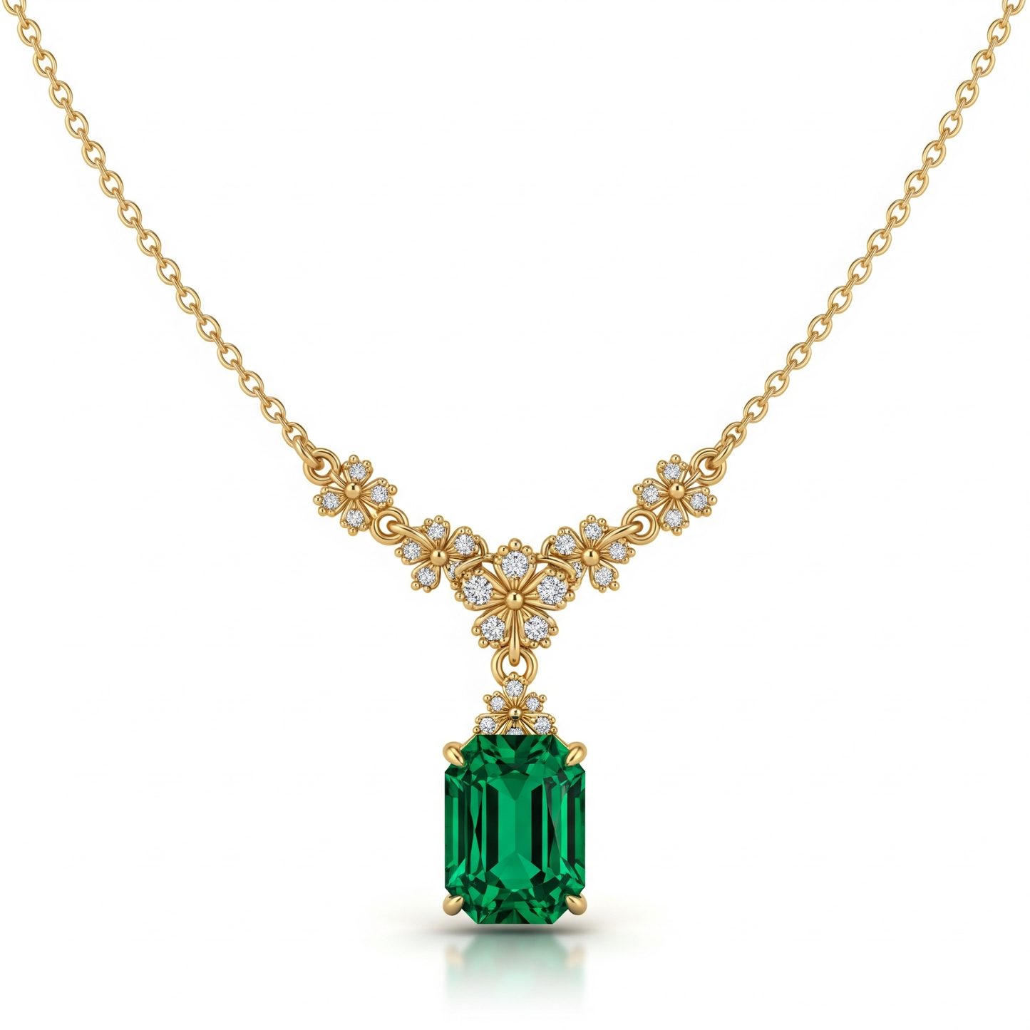 GREEN DIAMOND NECKLACE