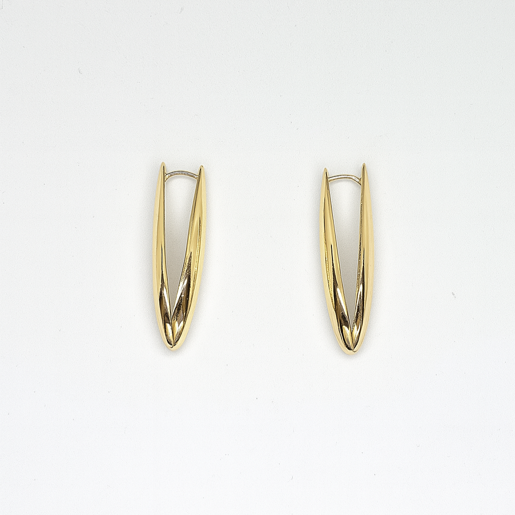 Golden Sleek Hoop