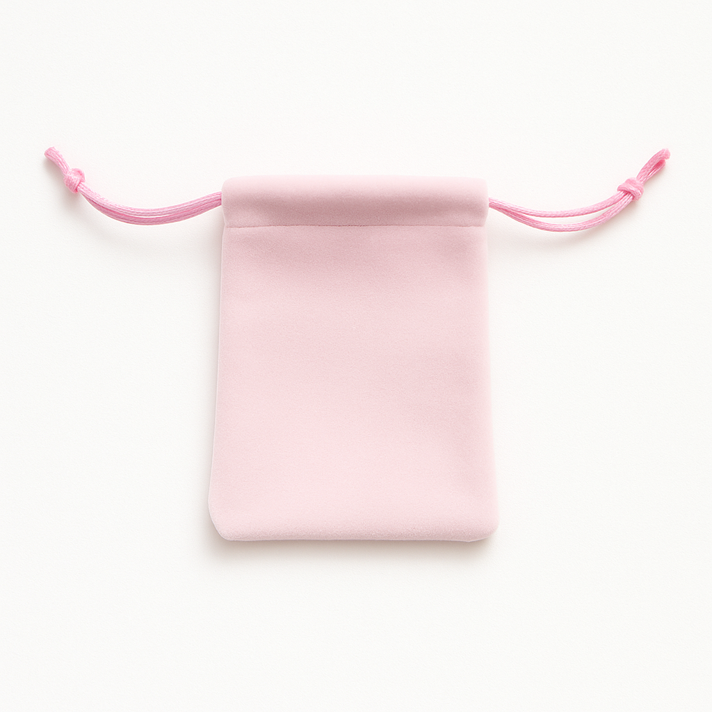 Light Pink Velvet Pouch