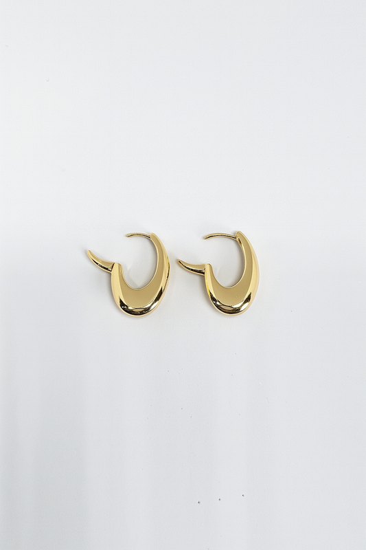 Crescent Shine Hoops