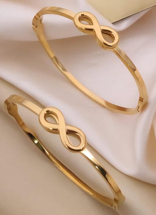 Eternal Grace Infinity Gold Bangle