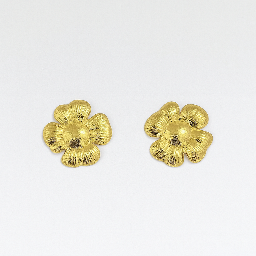 Golden Bloom Studs Earring