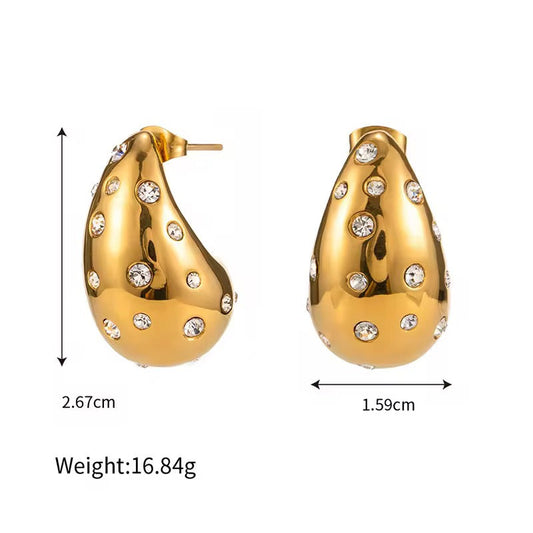 Crystal TearDrop Earrings