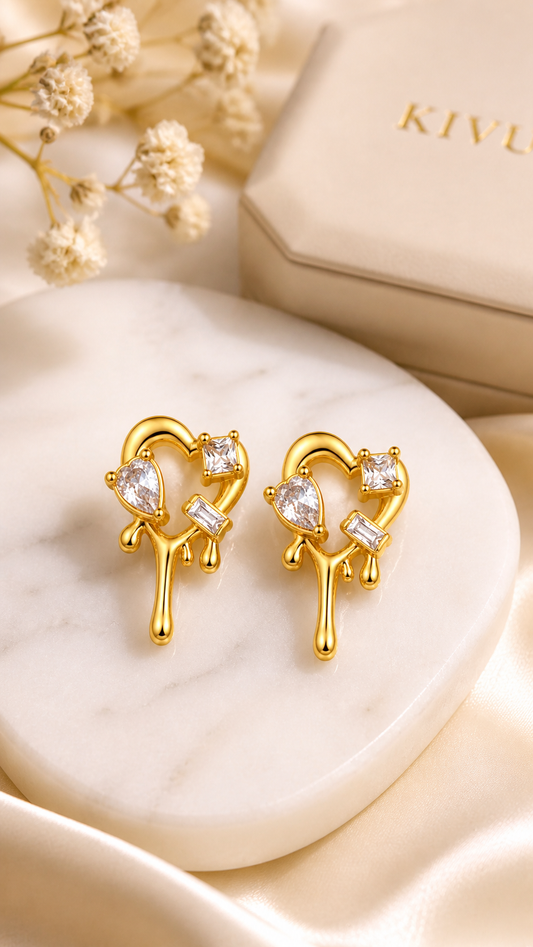 Molten Heart Earring