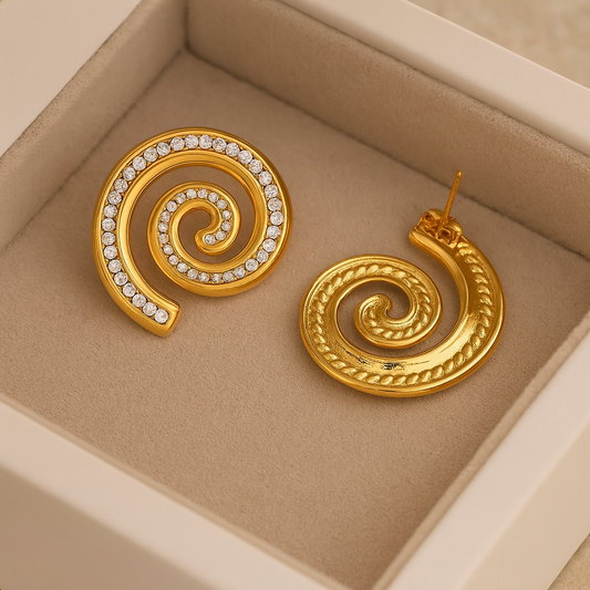 Spiral Luxe Earrings