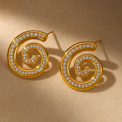 Spiral Luxe Earrings