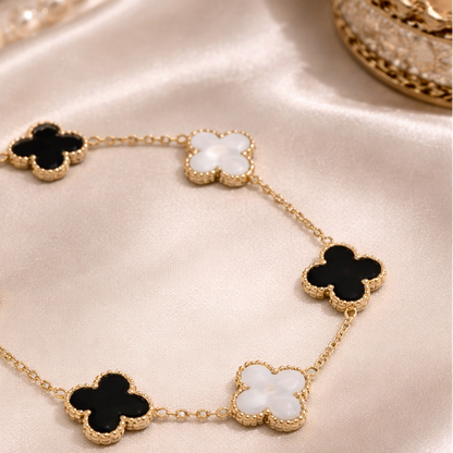 Black&white Clover Bracelet