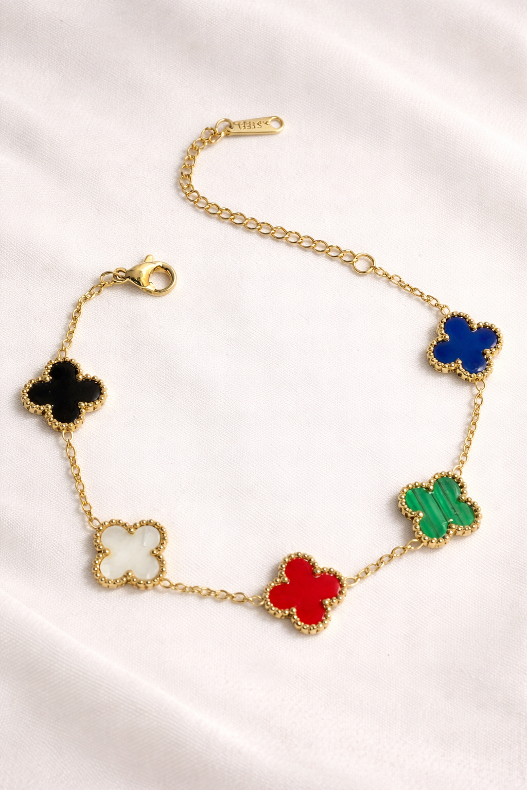 Multicolor Clover Bracelet