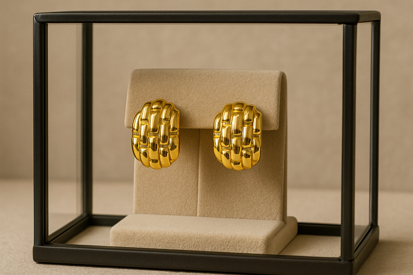 Luxe Textured Gold Earrings