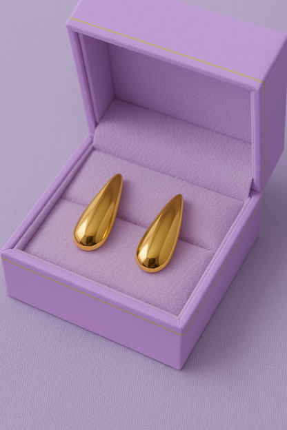 Golden Dew Teardrop Earrings