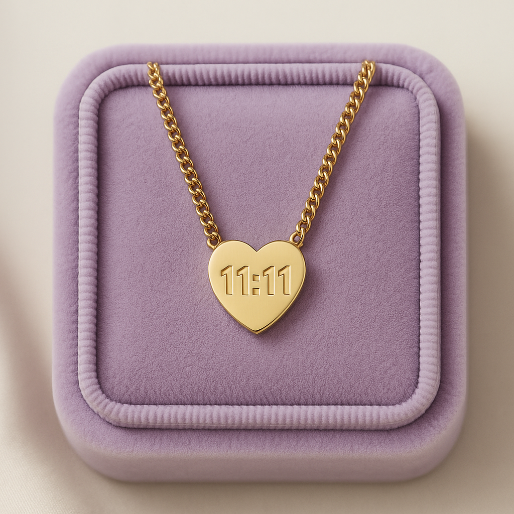11:11 Open Heart Necklaces