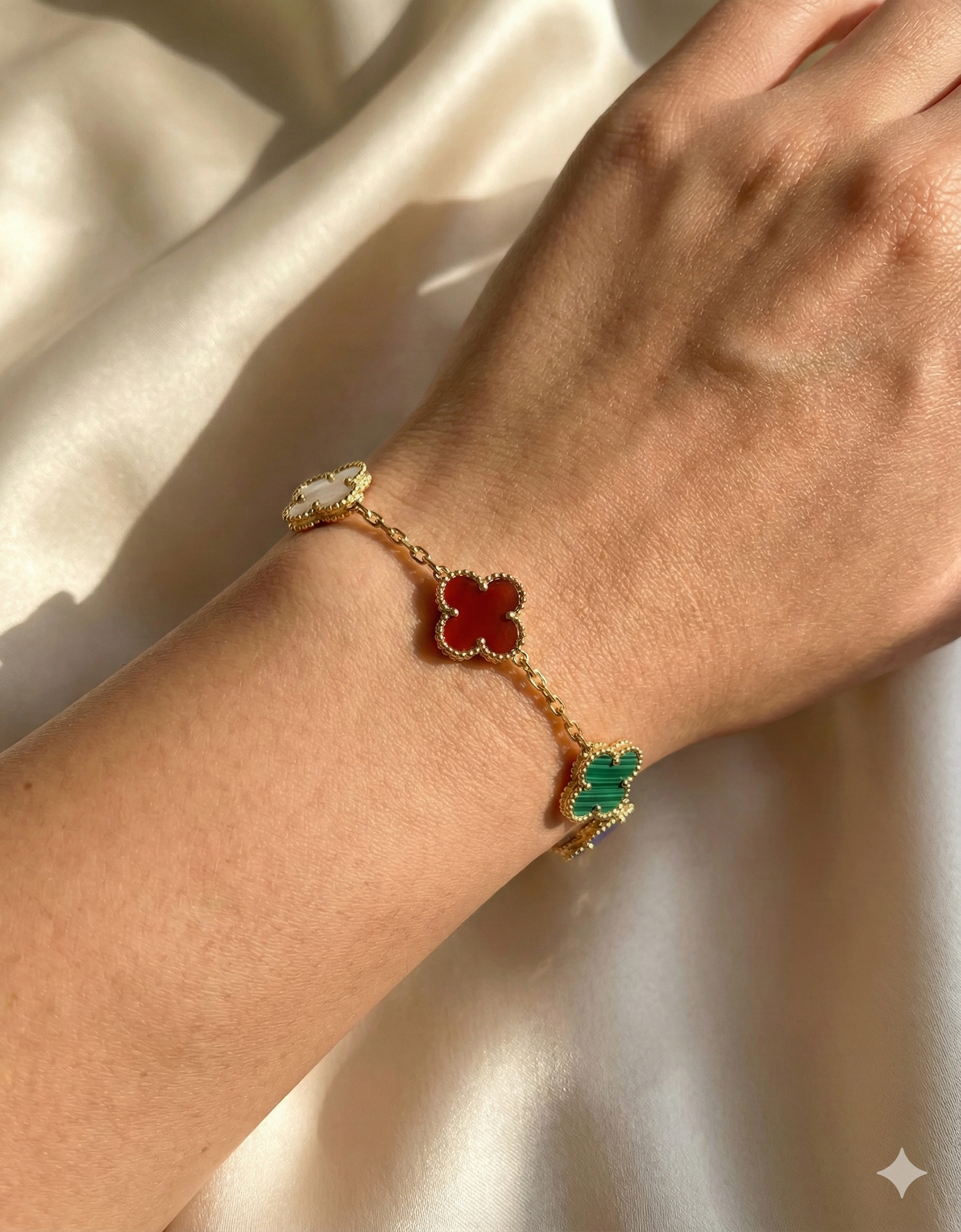 Multicolor Clover Bracelet