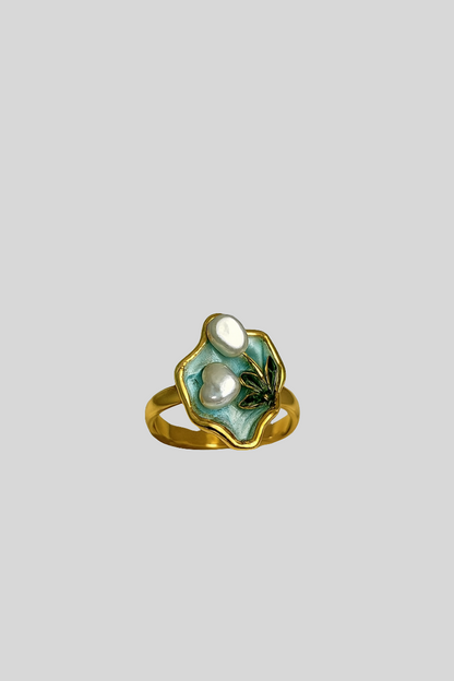 Lily Pond Pearl Ring