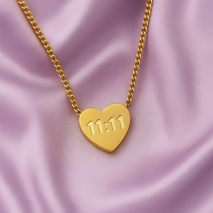 11:11 Open Heart Necklaces