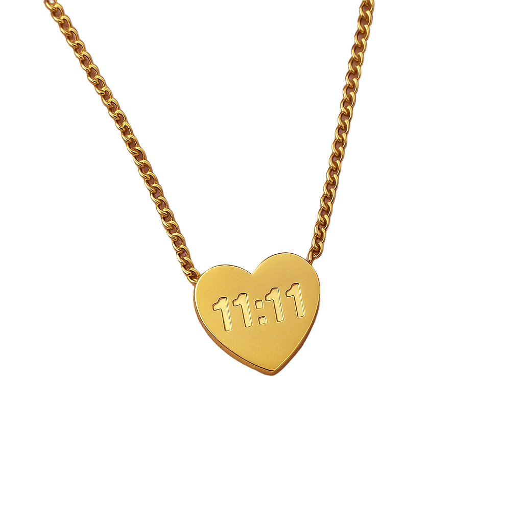 11:11 Open Heart Necklaces