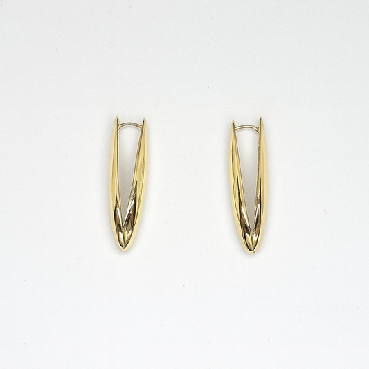 Golden Sleek Hoop