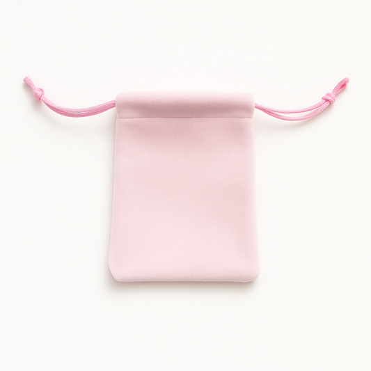 Light Pink Velvet Pouch