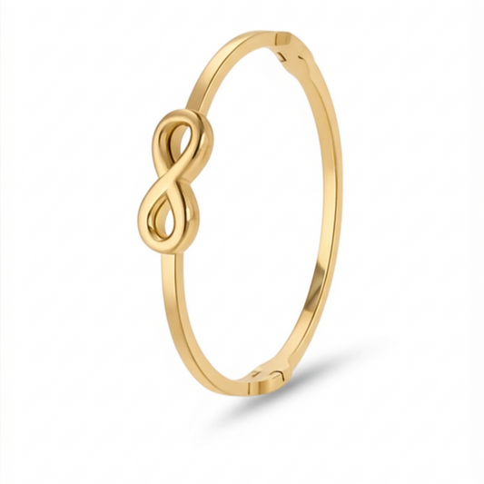 Eternal Grace Infinity Gold Bangle