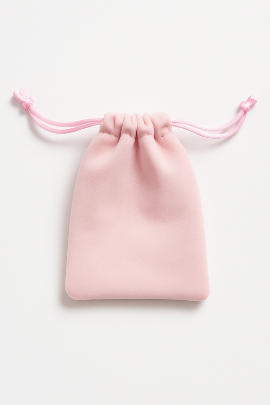 Light Pink Velvet Pouch