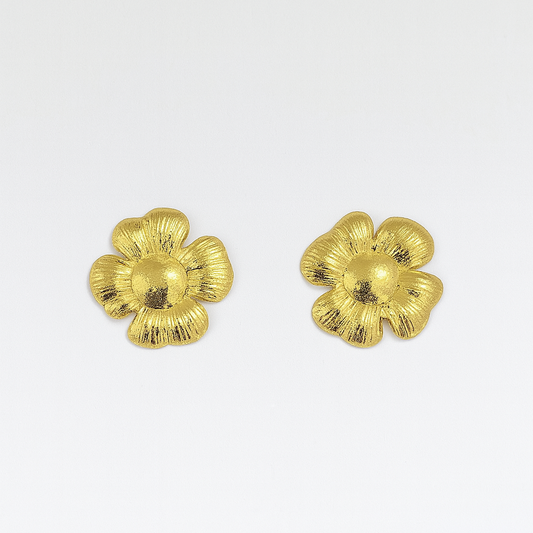 Golden Bloom Studs Earring