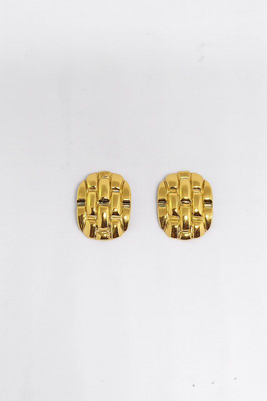 Luxe Textured Gold Earrings