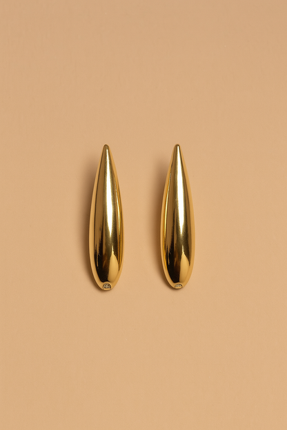 Golden Sleek Hoop